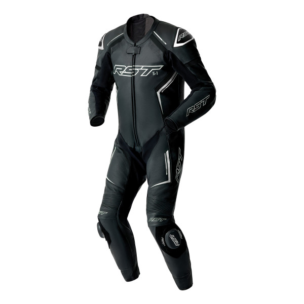 RST RST S1 D3O Leather Suit Black / Black / White